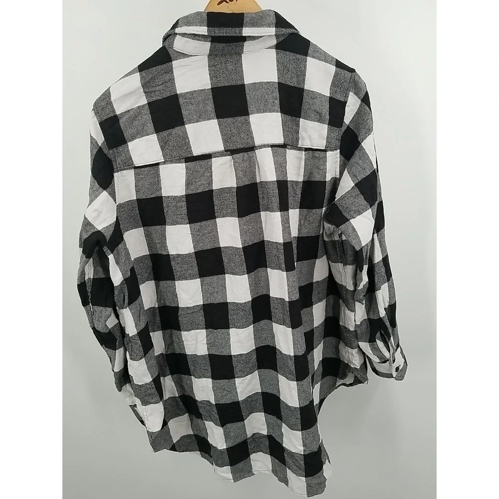 Levi's Womens Long Sleeve‎ Button Up Flannel Plaid 1X Shirt